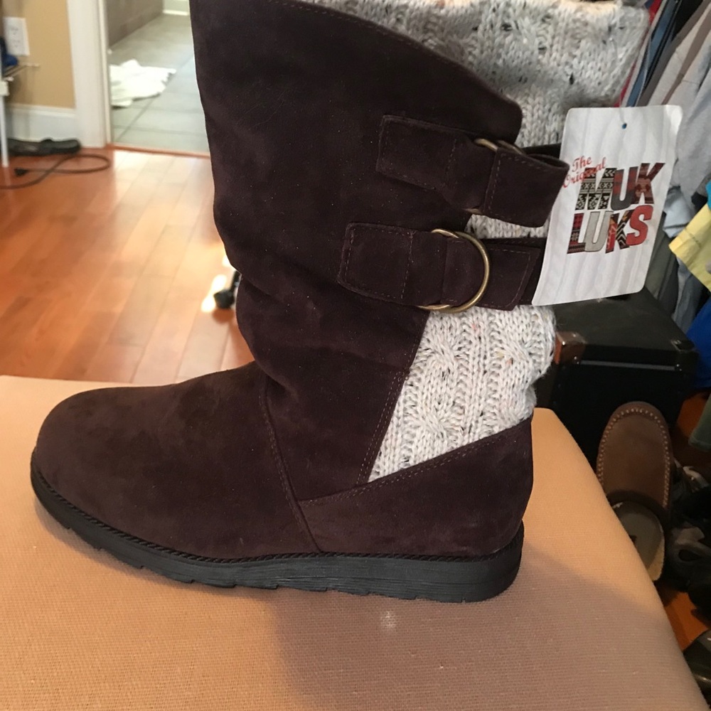 MUK LUK Boots New with Tags Chocolate Brown